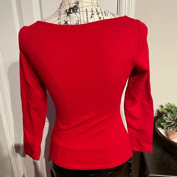 Paneled Patch Keyhole Cutouts Fit Bodice Vintage pullover Bright Neon Pop retro - Picture 6 of 7